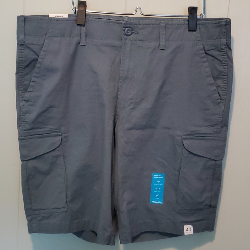 Sonoma men's cargo shorts 40W flexwear